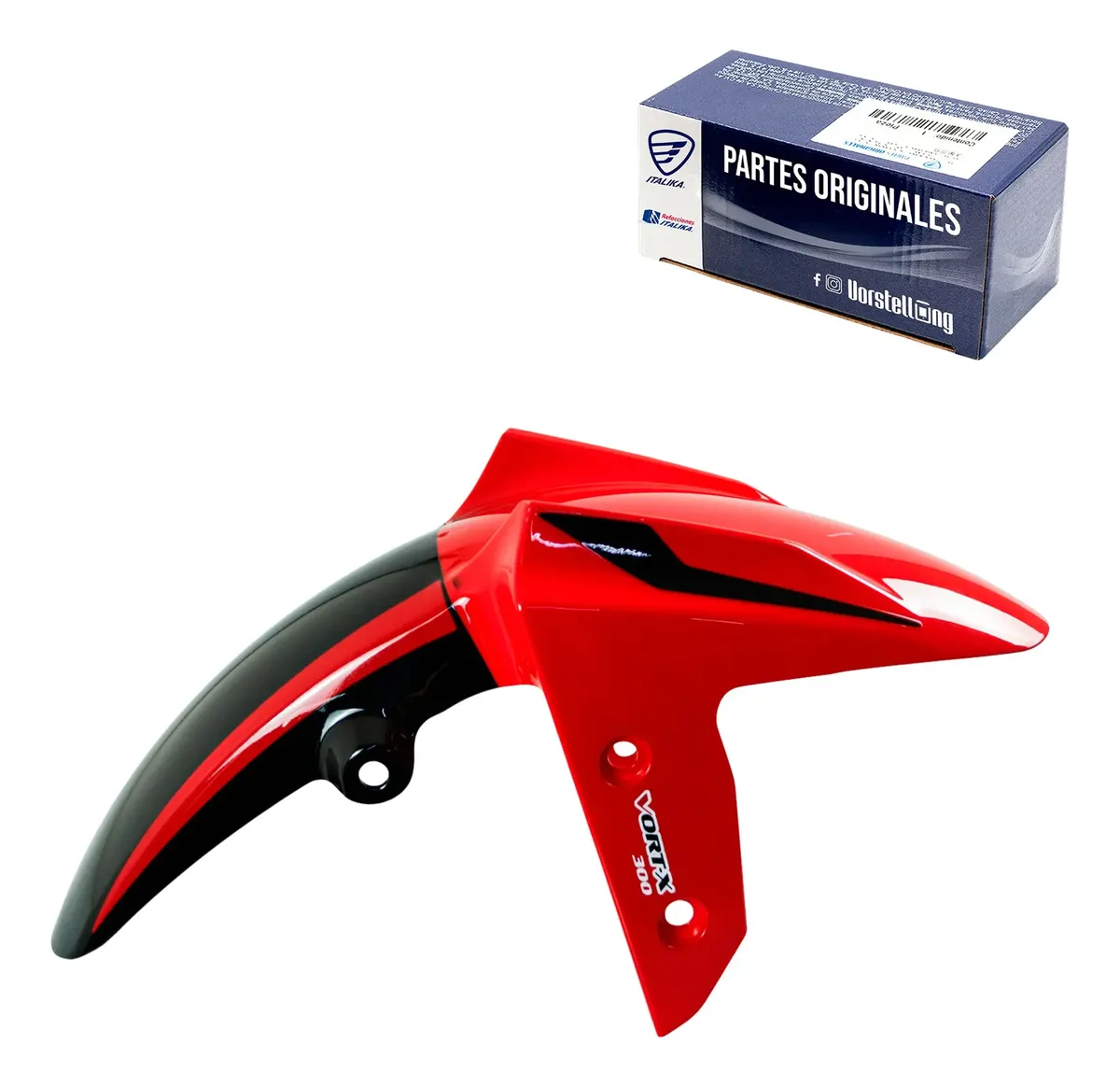 Salpicadera Del Rojo Negro Vort-x Vr300 Italika F16010280
