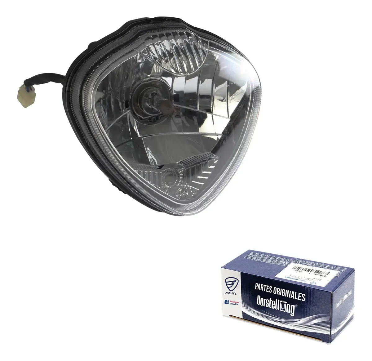 [F09010117] Conjunto De Faro Italika Original Tc200 Negra F09010117